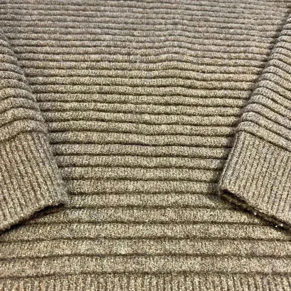 Madewell Elsmere Pullover Crewneck Sweater Size XS Brown Ribbed Wool Blend Soft - Picture 8 of 10